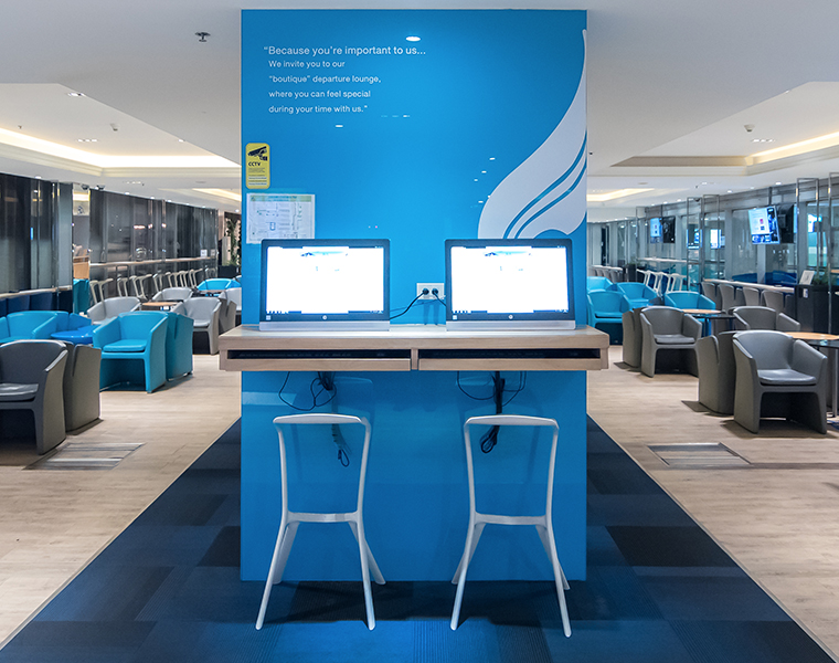 Bangkok Airways Boutique Lounge — seating area